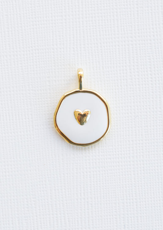 Enamel Heart Charm