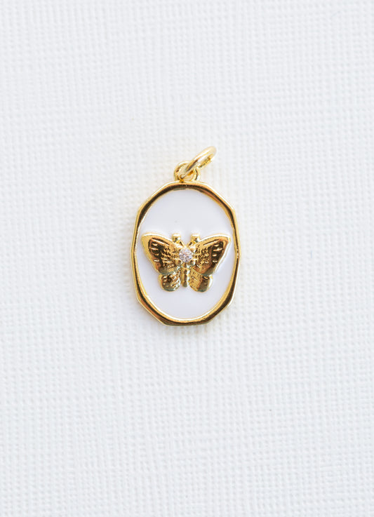 Enamel Butterfly Charm