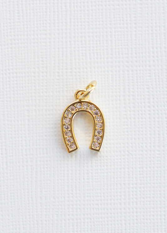 Pavé Horseshoe Charm