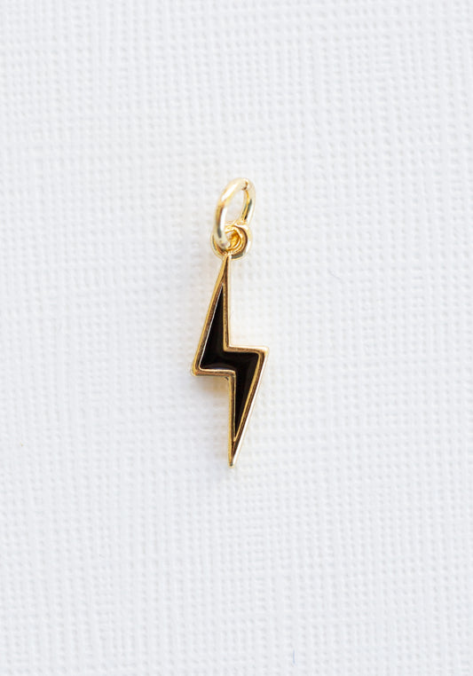 Enamel Lightning Charm