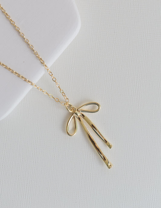 Lilian Bow Necklace