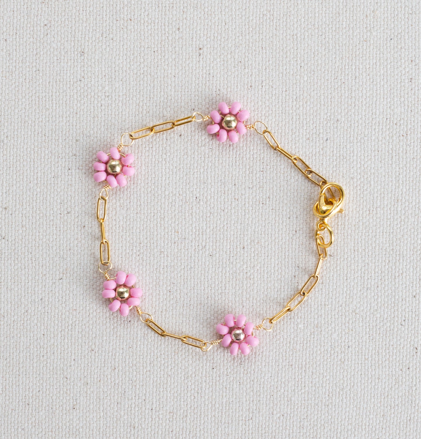 Gold Daisy Chain Bracelet