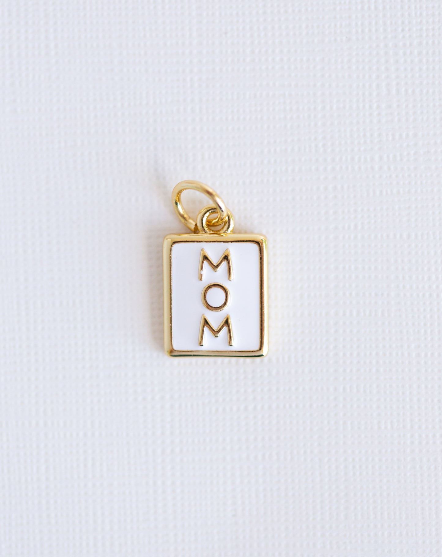 Enamel Mom Tag Charm